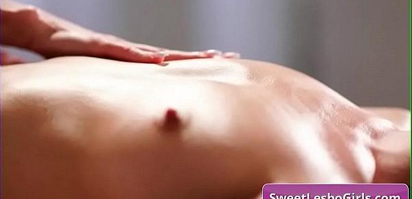  Sensual hot lesbian girls Brandi Love, Lyra Law massaging tender and rub pussy